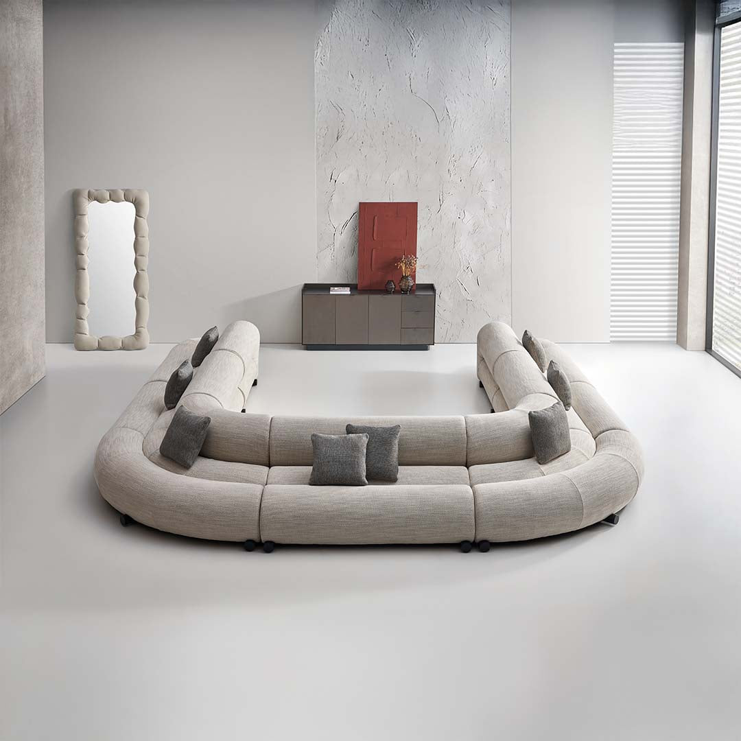 Laisi 90 Degree Corner Module With Short Back - SF238-D -  Sofas - ebarza Furniture UAE | Shop Modern Furniture in Abu Dhabi & Dubai - مفروشات ايبازرا في الامارات | تسوق اثاث عصري وديكورات مميزة في دبي وابوظبي