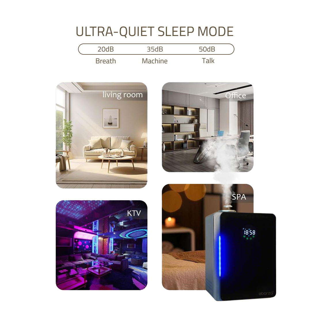 Aroma Diffuser Machine 3000m³ + FREE Bambo Essential Oil + FREE Oils Sample box 14 pcs - Smart Diffusers - ebarza Furniture UAE | Shop Modern Furniture in Abu Dhabi & Dubai - مفروشات ايبازرا في الامارات | تسوق اثاث عصري وديكورات مميزة في دبي وابوظبي