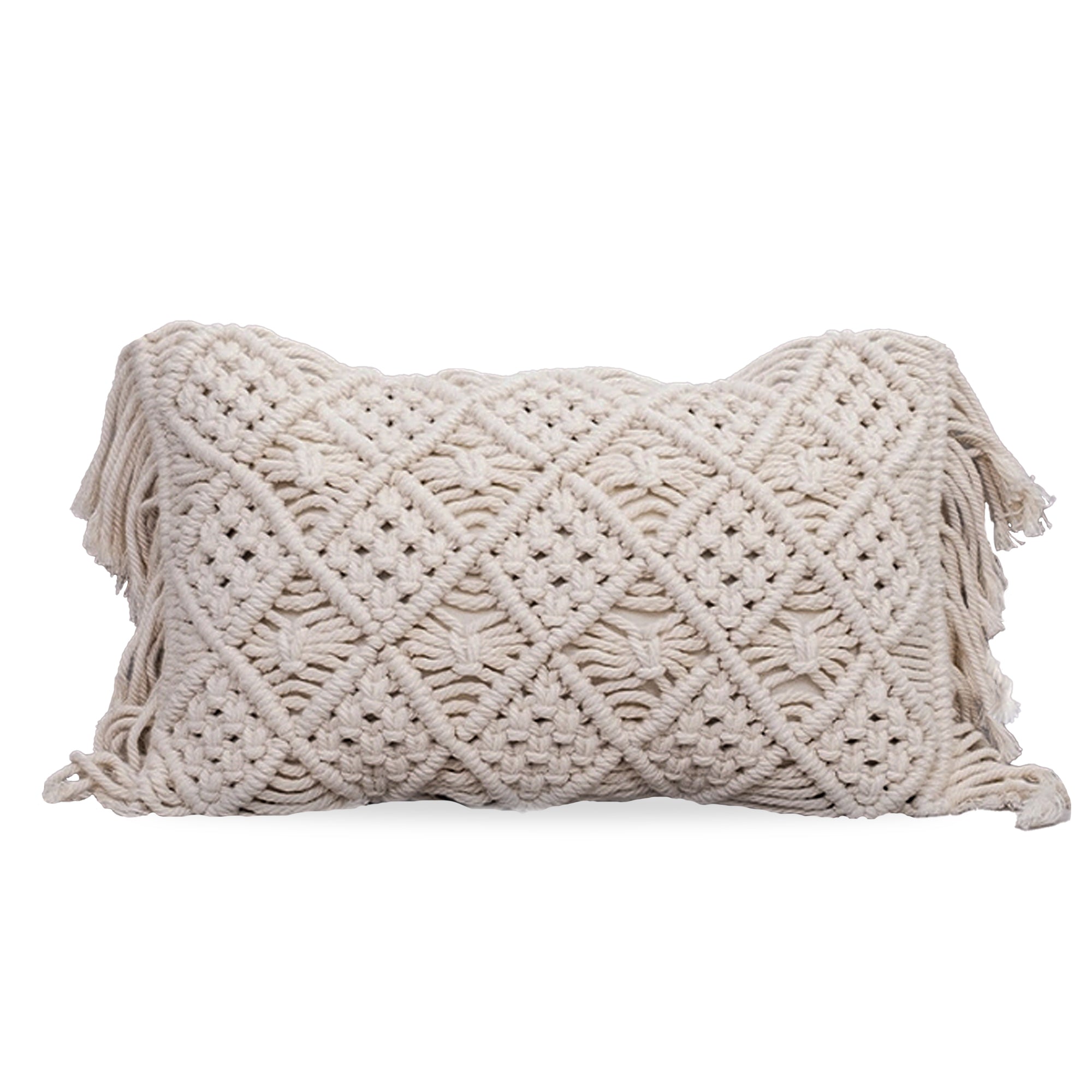 30x50 cm Rope Waist Pillow YZ2327 -  Cushions - ebarza Furniture UAE | Shop Modern Furniture in Abu Dhabi & Dubai - مفروشات ايبازرا في الامارات | تسوق اثاث عصري وديكورات مميزة في دبي وابوظبي