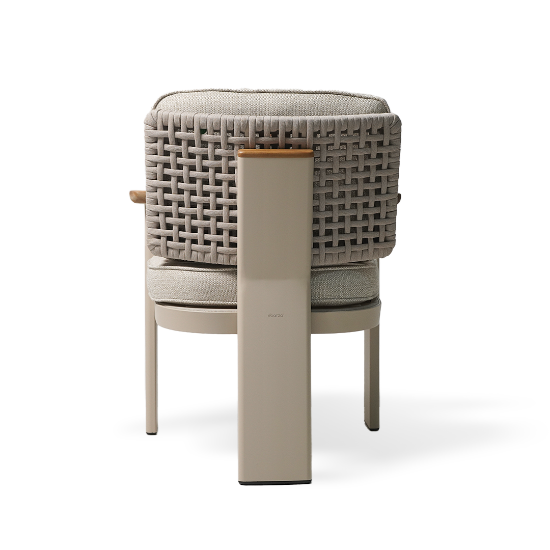 Pre-order 25 Days Delivery Block Outdoor Dining/Armchair - KC8609N04ROP - Chairs - ebarza Furniture UAE | Shop Modern Furniture in Abu Dhabi & Dubai - مفروشات ايبازرا في الامارات | تسوق اثاث عصري وديكورات مميزة في دبي وابوظبي