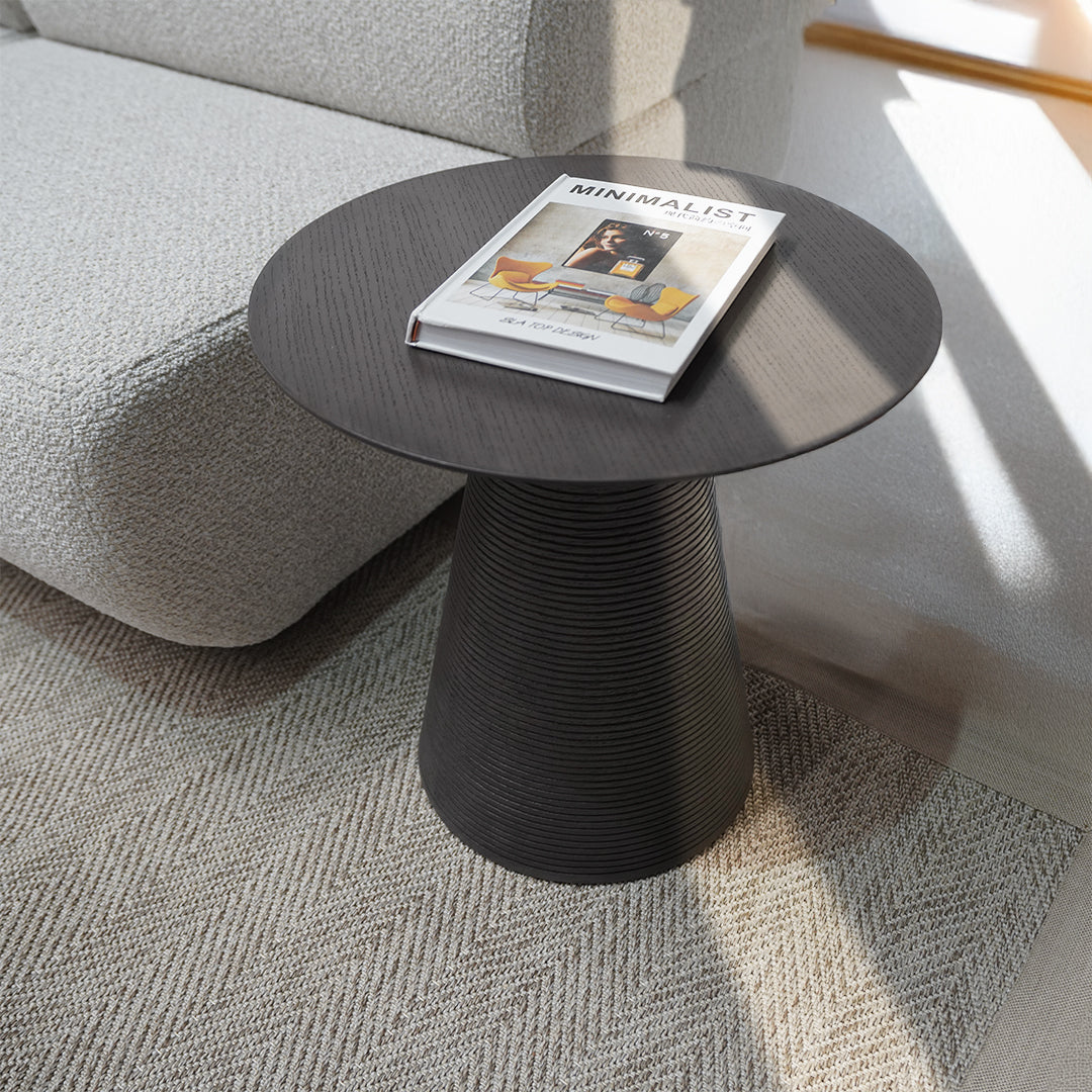 AS IS - Falun Side Table BSC15164B-Smoke grey -  DISPLAY ITEM - ebarza Furniture UAE | Shop Modern Furniture in Abu Dhabi & Dubai - مفروشات ايبازرا في الامارات | تسوق اثاث عصري وديكورات مميزة في دبي وابوظبي
