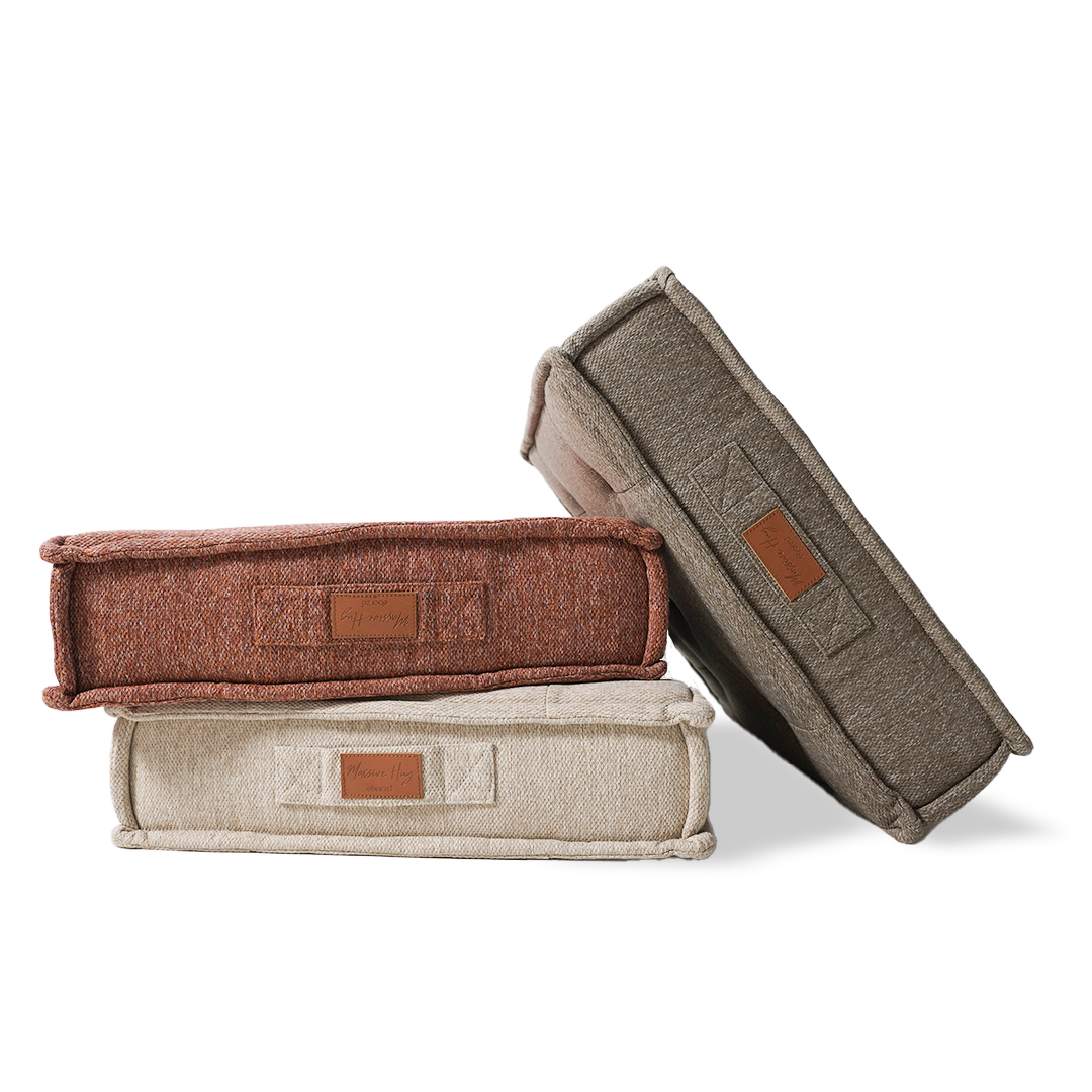 La Concha Pouf With Compressed Foam - 333-CF-Beige - Poufs - ebarza Furniture UAE | Shop Modern Furniture in Abu Dhabi & Dubai - مفروشات ايبازرا في الامارات | تسوق اثاث عصري وديكورات مميزة في دبي وابوظبي