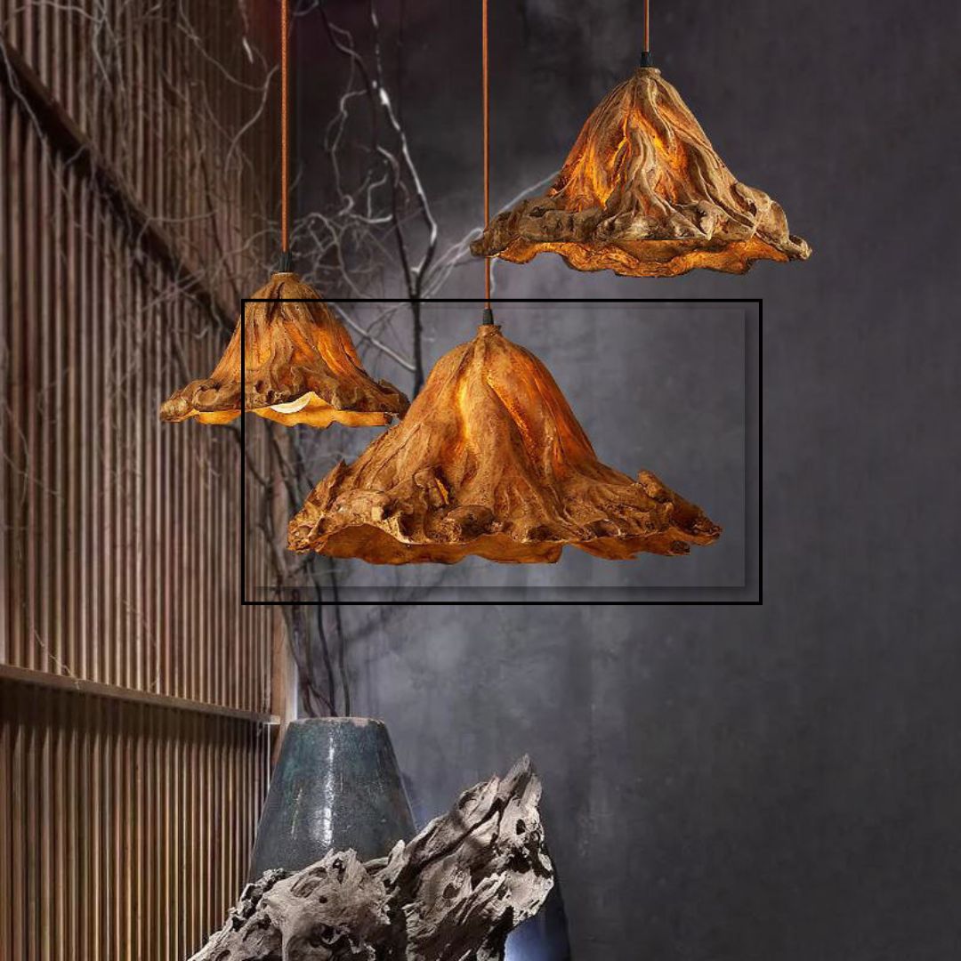 Leaf Resin Pendant Light HTD-2421-L - Pendant Lamps - ebarza Furniture UAE | Shop Modern Furniture in Abu Dhabi & Dubai - مفروشات ايبازرا في الامارات | تسوق اثاث عصري وديكورات مميزة في دبي وابوظبي
