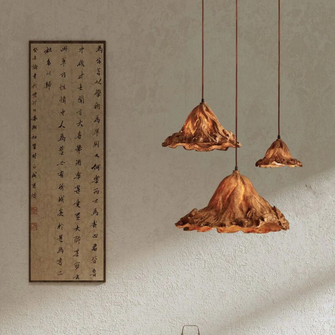 Leaf Resin Pendant Light HTD-2421-L - Pendant Lamps - ebarza Furniture UAE | Shop Modern Furniture in Abu Dhabi & Dubai - مفروشات ايبازرا في الامارات | تسوق اثاث عصري وديكورات مميزة في دبي وابوظبي