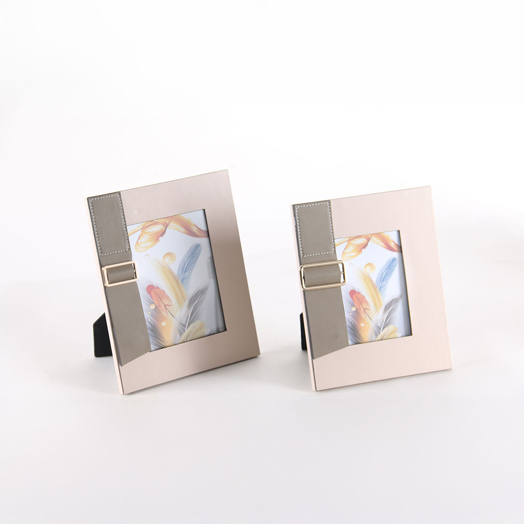 Leather Picture Frame-S - KM3003BS - Home Decor Figurines - ebarza Furniture UAE | Shop Modern Furniture in Abu Dhabi & Dubai - مفروشات ايبازرا في الامارات | تسوق اثاث عصري وديكورات مميزة في دبي وابوظبي