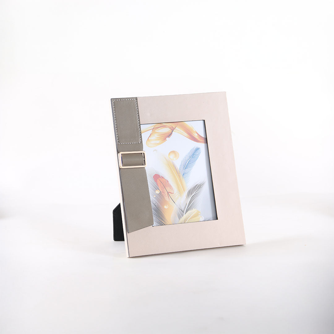 Leather Picture Frame-L - KM3003BL - Home Decor Figurines - ebarza Furniture UAE | Shop Modern Furniture in Abu Dhabi & Dubai - مفروشات ايبازرا في الامارات | تسوق اثاث عصري وديكورات مميزة في دبي وابوظبي