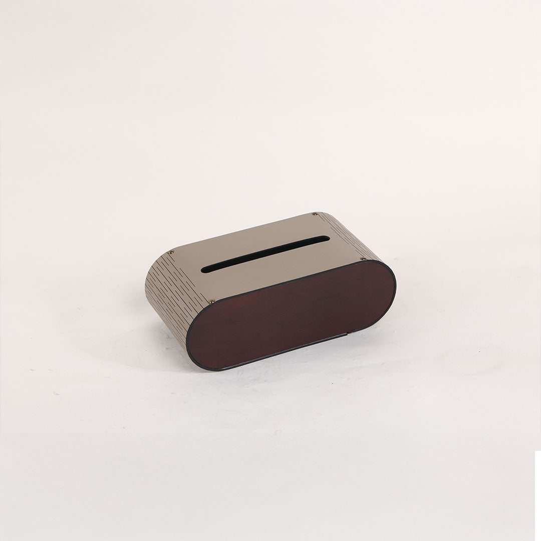 Leather Tissue Holder - KF4004C - Home Decor Figurines - ebarza Furniture UAE | Shop Modern Furniture in Abu Dhabi & Dubai - مفروشات ايبازرا في الامارات | تسوق اثاث عصري وديكورات مميزة في دبي وابوظبي
