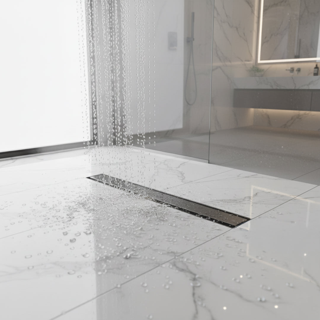 Long Floor Drainer - 60*7cm - 78818GM-600 -  Bathroom Accessories - ebarza Furniture UAE | Shop Modern Furniture in Abu Dhabi & Dubai - مفروشات ايبازرا في الامارات | تسوق اثاث عصري وديكورات مميزة في دبي وابوظبي