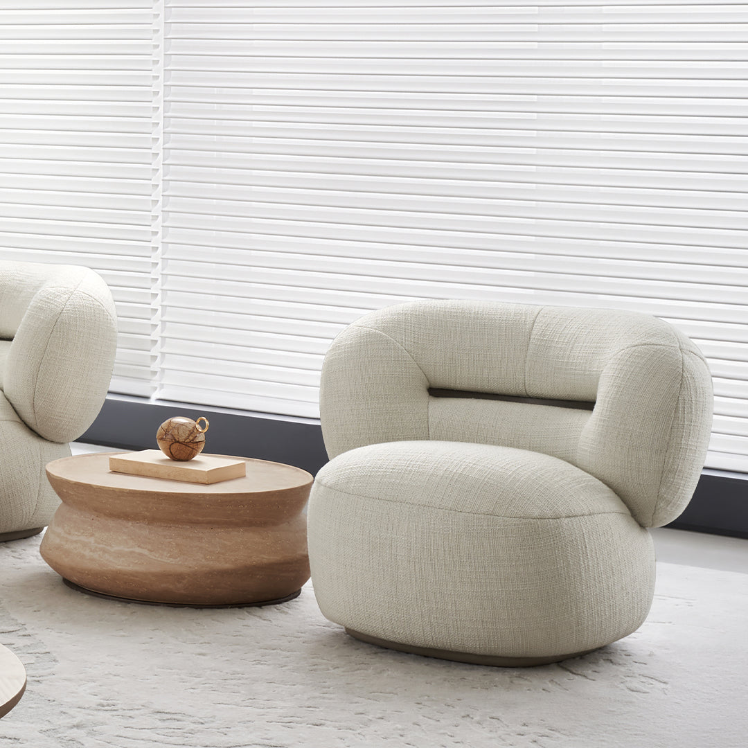 Nimbus Travertine Big Side Table BMCJ-BJ6070-BIG - Coffee tables - ebarza Furniture UAE | Shop Modern Furniture in Abu Dhabi & Dubai - مفروشات ايبازرا في الامارات | تسوق اثاث عصري وديكورات مميزة في دبي وابوظبي