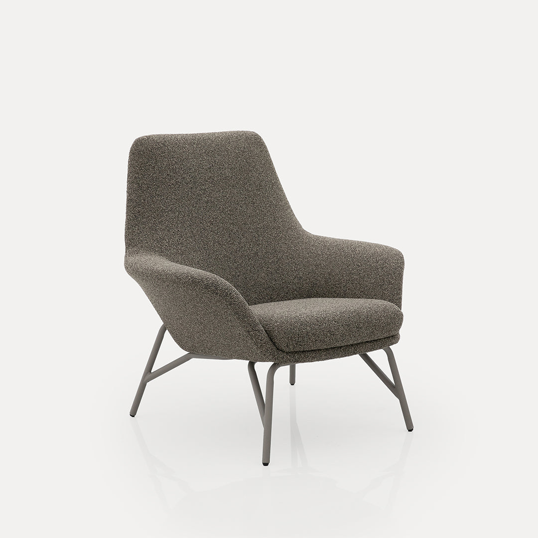 Pre-order 15 Days Delivery Lounge Chair -H-5180 - Grey - Lounge Chairs - ebarza Furniture UAE | Shop Modern Furniture in Abu Dhabi & Dubai - مفروشات ايبازرا في الامارات | تسوق اثاث عصري وديكورات مميزة في دبي وابوظبي