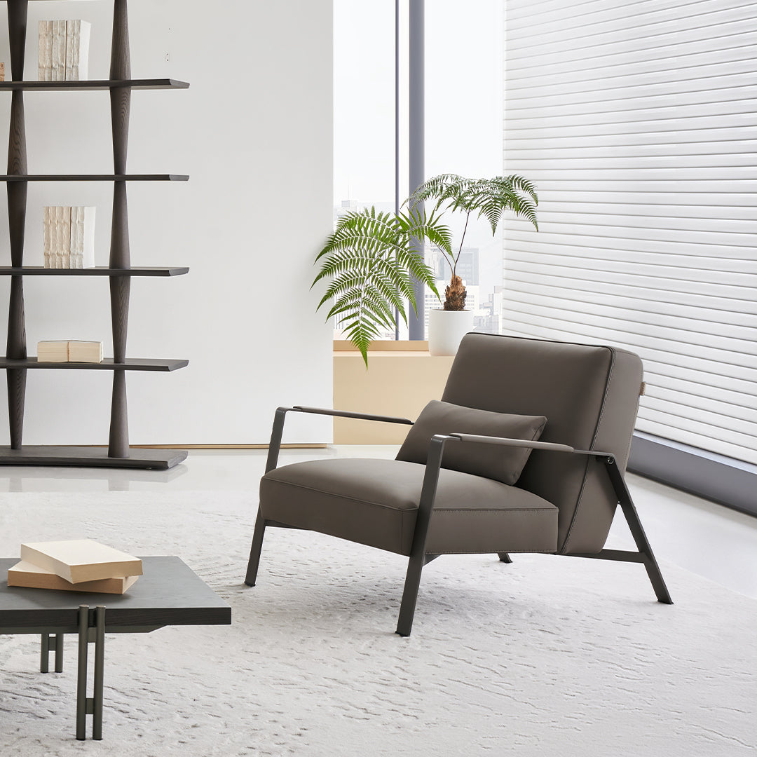 Pre-order 45 Days Delivery Nexus Lounge Chair AMF-DY218 - Armchairs - ebarza Furniture UAE | Shop Modern Furniture in Abu Dhabi & Dubai - مفروشات ايبازرا في الامارات | تسوق اثاث عصري وديكورات مميزة في دبي وابوظبي