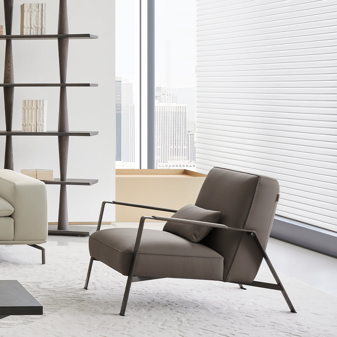 Pre-order 45 Days Delivery Nexus Lounge Chair AMF-DY218 - Armchairs - ebarza Furniture UAE | Shop Modern Furniture in Abu Dhabi & Dubai - مفروشات ايبازرا في الامارات | تسوق اثاث عصري وديكورات مميزة في دبي وابوظبي