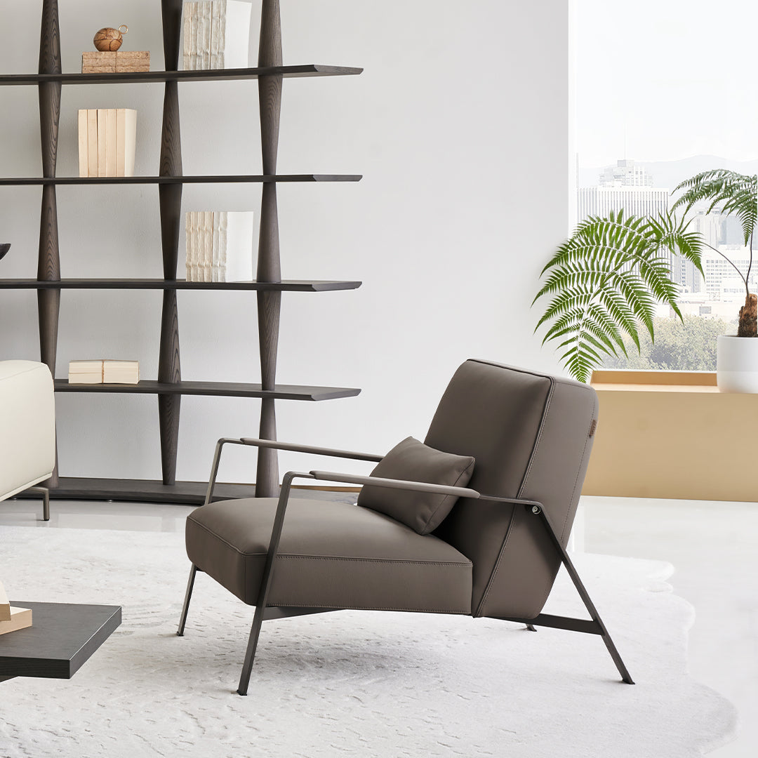 Pre-order 45 Days Delivery Nexus Lounge Chair AMF-DY218 - Armchairs - ebarza Furniture UAE | Shop Modern Furniture in Abu Dhabi & Dubai - مفروشات ايبازرا في الامارات | تسوق اثاث عصري وديكورات مميزة في دبي وابوظبي