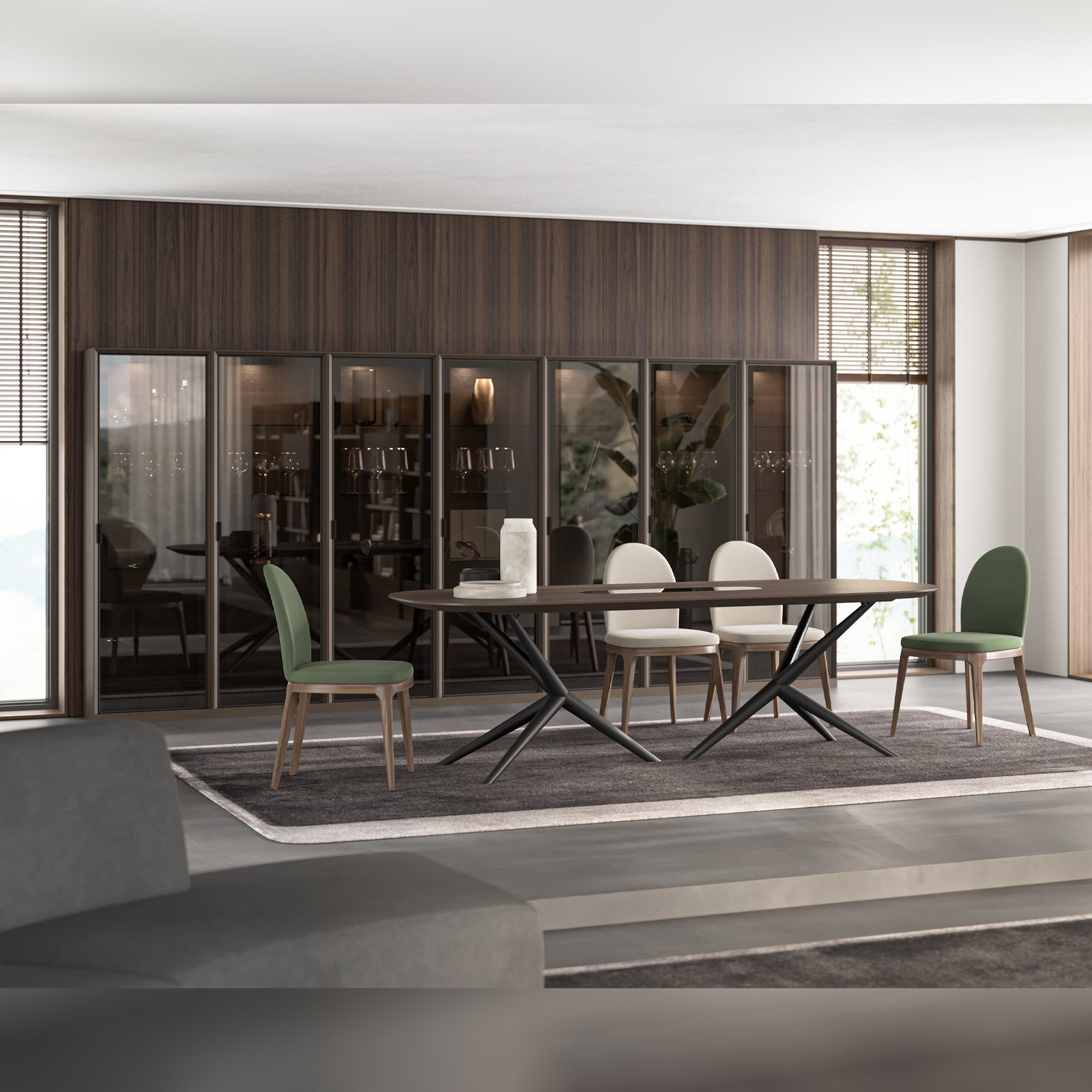 Display Item - Luis Wall Unit Glass Module Luis-GlassNakheel - DISPLAY ITEM - ebarza Furniture UAE | Shop Modern Furniture in Abu Dhabi & Dubai - مفروشات ايبازرا في الامارات | تسوق اثاث عصري وديكورات مميزة في دبي وابوظبي