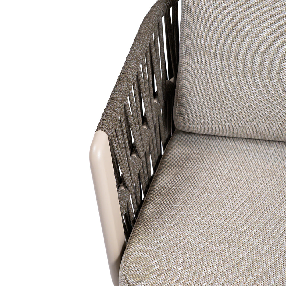 MARRAKECH SWIVEL LOUNGE ARMCHAIR W/SEAT AND BACK CUSHION - AC5879N94ROP - Armchairs - ebarza Furniture UAE | Shop Modern Furniture in Abu Dhabi & Dubai - مفروشات ايبازرا في الامارات | تسوق اثاث عصري وديكورات مميزة في دبي وابوظبي
