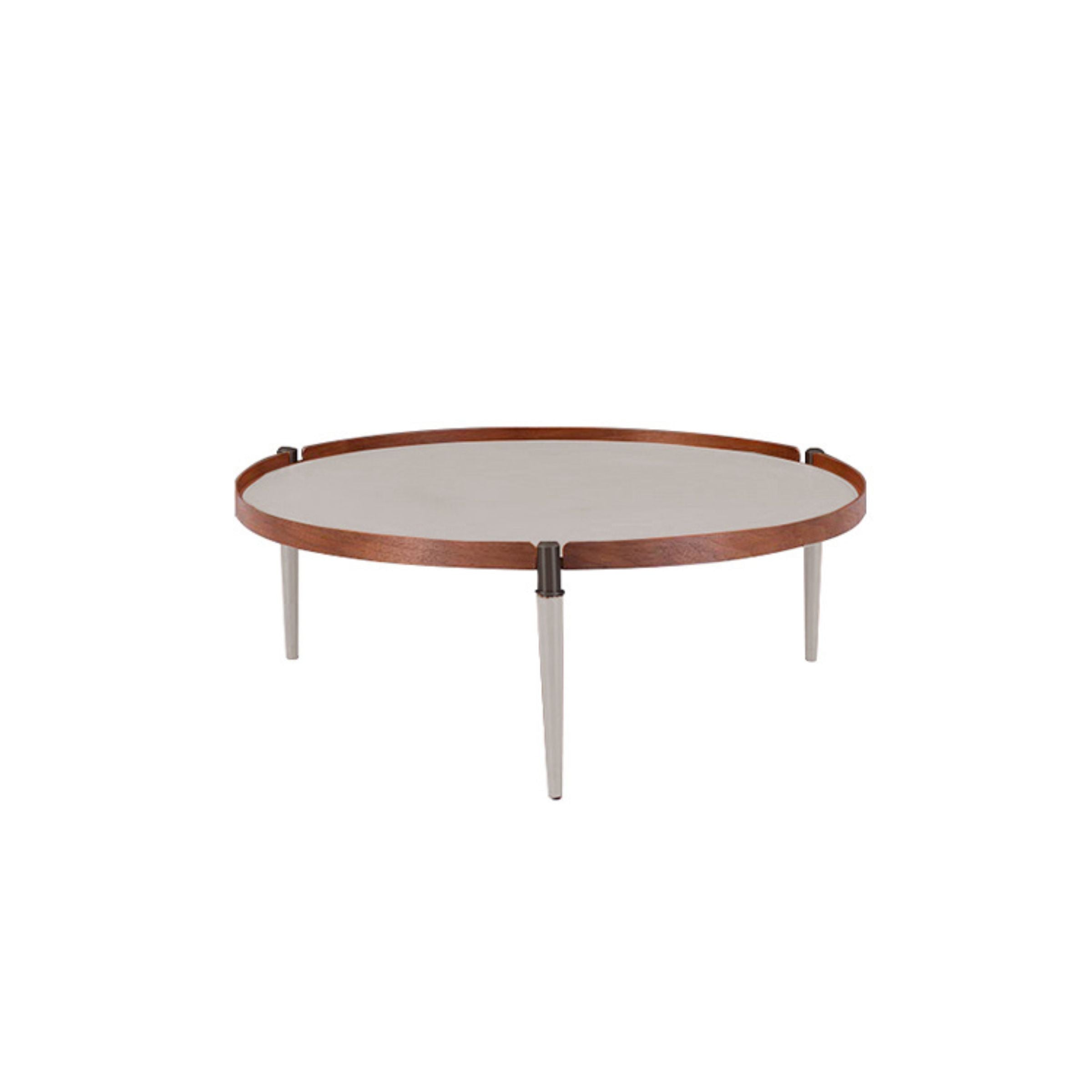 Saddle Leather Coffee Table MLL-D17 - Coffee tables - ebarza Furniture UAE | Shop Modern Furniture in Abu Dhabi & Dubai - مفروشات ايبازرا في الامارات | تسوق اثاث عصري وديكورات مميزة في دبي وابوظبي