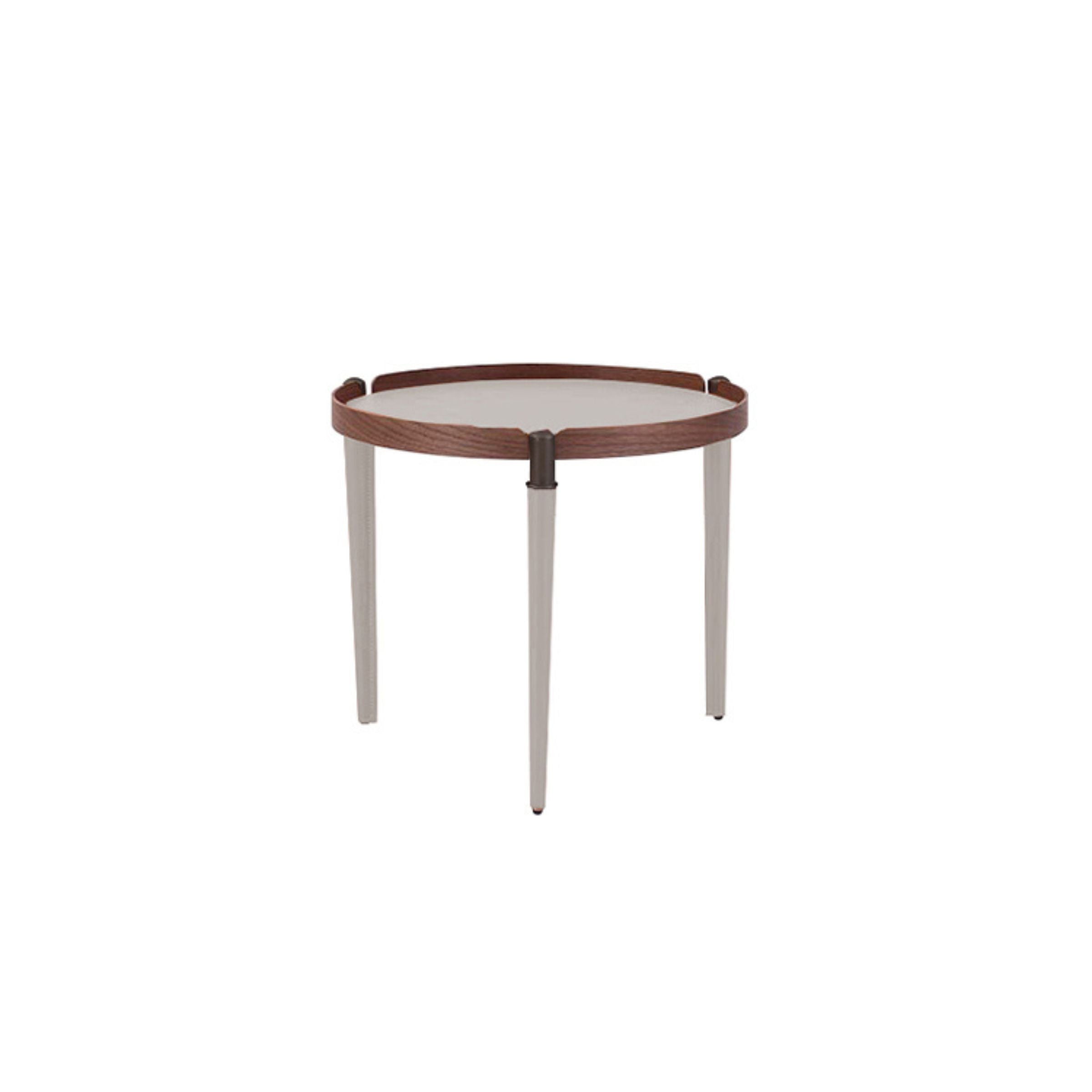 Saddle Leather Side Table MLL-D16 -  Side Tables - ebarza Furniture UAE | Shop Modern Furniture in Abu Dhabi & Dubai - مفروشات ايبازرا في الامارات | تسوق اثاث عصري وديكورات مميزة في دبي وابوظبي