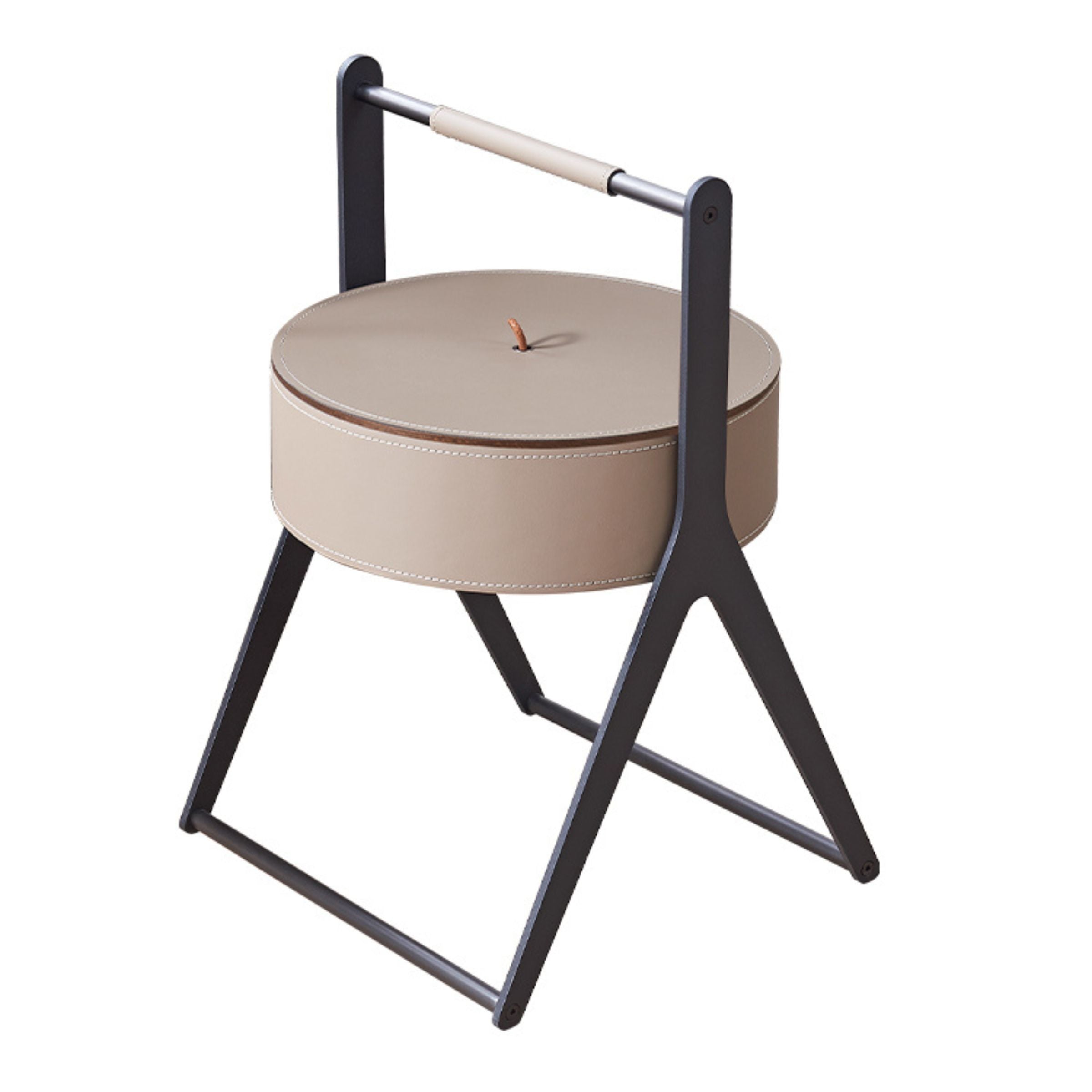 Saddle Leather Coffee Table MLL-D66 -  Coffee tables - ebarza Furniture UAE | Shop Modern Furniture in Abu Dhabi & Dubai - مفروشات ايبازرا في الامارات | تسوق اثاث عصري وديكورات مميزة في دبي وابوظبي