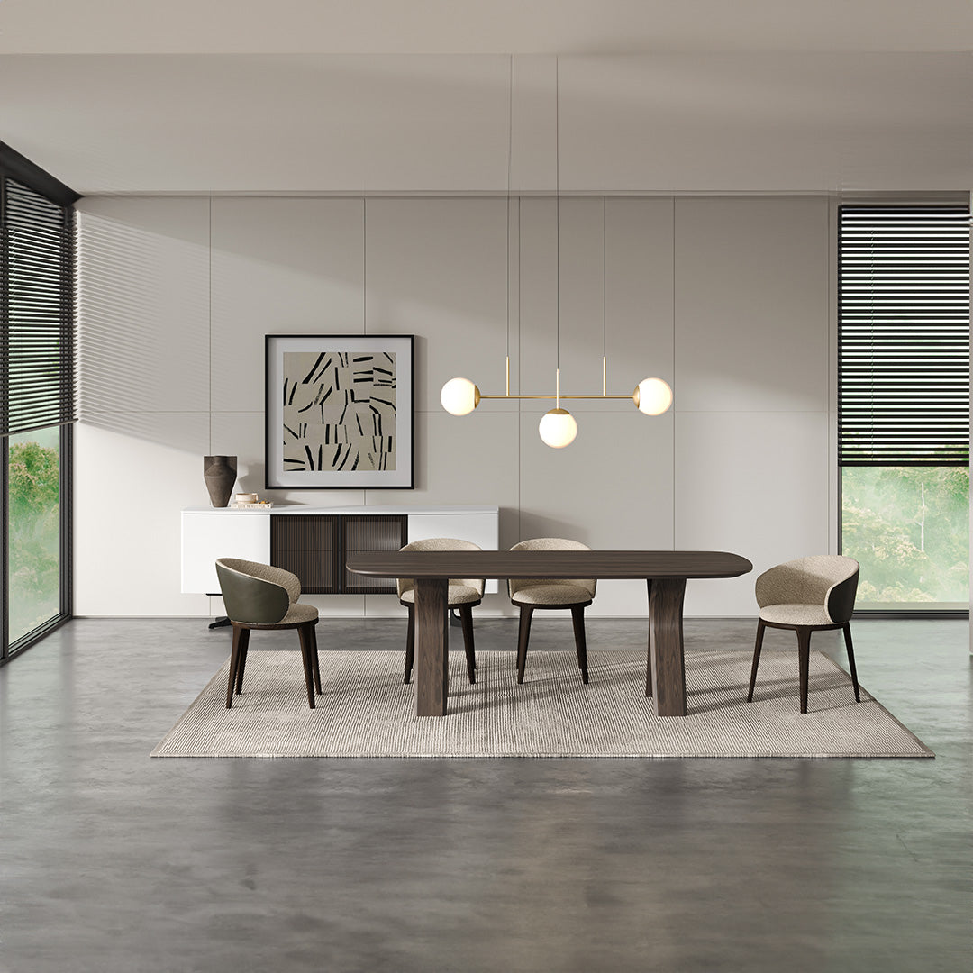 MONZA (GREY) Dining Table 208 cm YL-MONZA-TABLE - Dining Tables - ebarza Furniture UAE | Shop Modern Furniture in Abu Dhabi & Dubai - مفروشات ايبازرا في الامارات | تسوق اثاث عصري وديكورات مميزة في دبي وابوظبي
