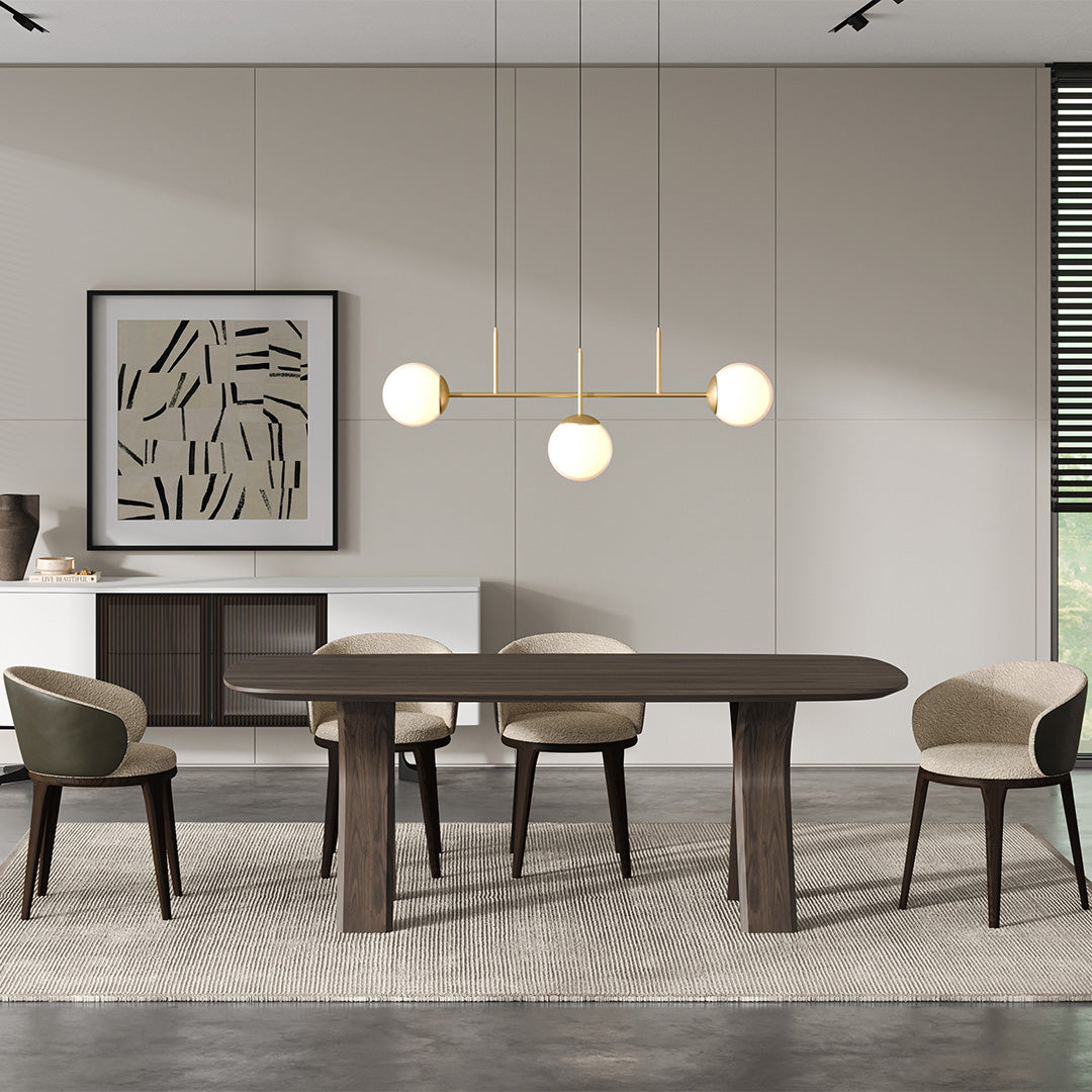 MONZA (GREY) Dining Table 208 cm YL-MONZA-TABLE - Dining Tables - ebarza Furniture UAE | Shop Modern Furniture in Abu Dhabi & Dubai - مفروشات ايبازرا في الامارات | تسوق اثاث عصري وديكورات مميزة في دبي وابوظبي