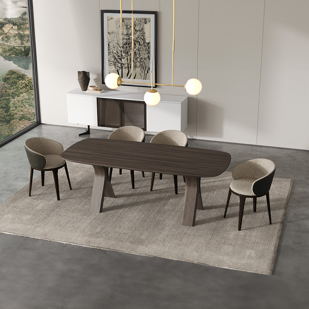MONZA (GREY) Dining Table 208 cm YL-MONZA-TABLE - Dining Tables - ebarza Furniture UAE | Shop Modern Furniture in Abu Dhabi & Dubai - مفروشات ايبازرا في الامارات | تسوق اثاث عصري وديكورات مميزة في دبي وابوظبي