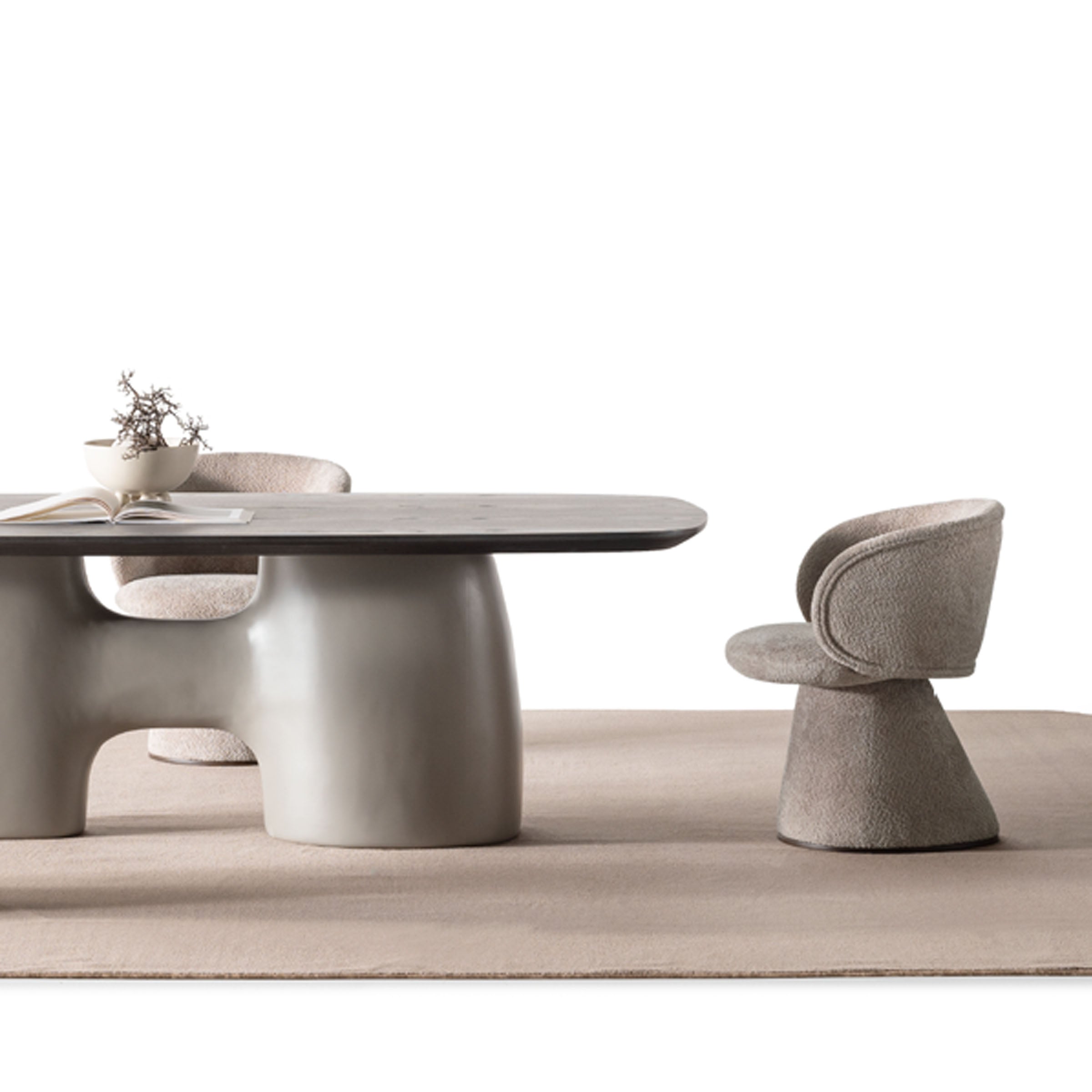 MOON Swivel Dining Chair OW 405-12/Swivel - Chairs - ebarza Furniture UAE | Shop Modern Furniture in Abu Dhabi & Dubai - مفروشات ايبازرا في الامارات | تسوق اثاث عصري وديكورات مميزة في دبي وابوظبي