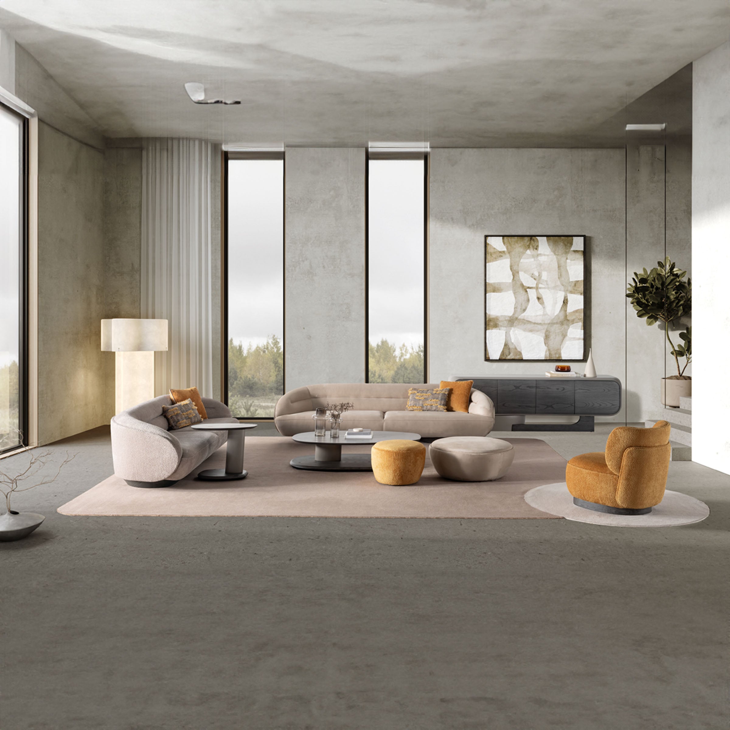 MOON Sideboard/Console SAR-SBC013 - Sideboards - ebarza Furniture UAE | Shop Modern Furniture in Abu Dhabi & Dubai - مفروشات ايبازرا في الامارات | تسوق اثاث عصري وديكورات مميزة في دبي وابوظبي