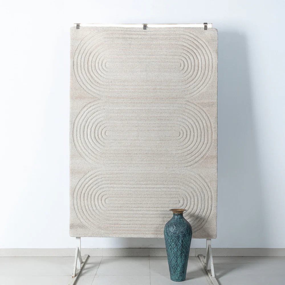 350X100 Cm Eclipsed Pearls WOOL BEIGE Rug JH-22749 - Rugs - ebarza Furniture UAE | Shop Modern Furniture in Abu Dhabi & Dubai - مفروشات ايبازرا في الامارات | تسوق اثاث عصري وديكورات مميزة في دبي وابوظبي