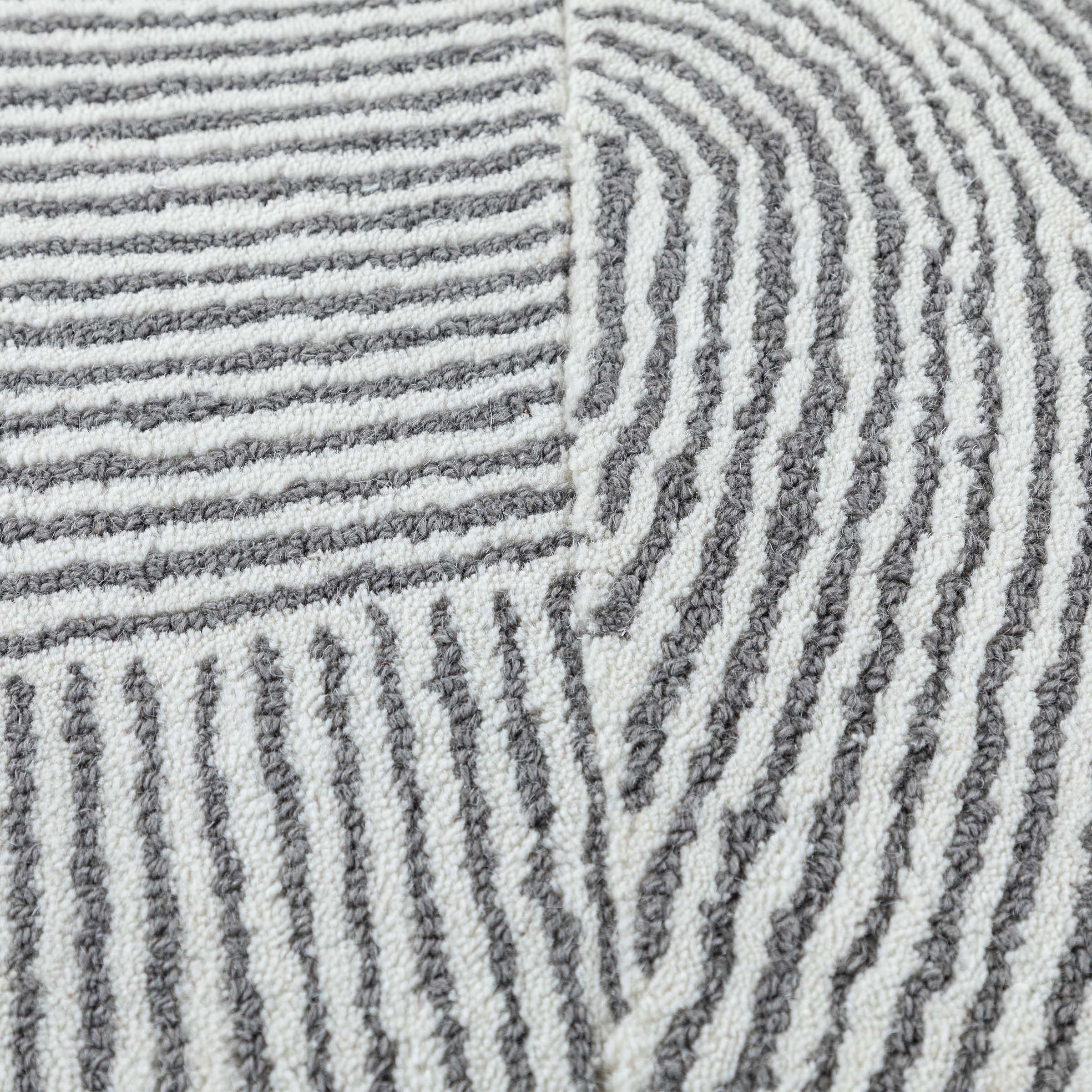 D150 Cm WOOL GREY Rug JH-22740 - Rugs - ebarza Furniture UAE | Shop Modern Furniture in Abu Dhabi & Dubai - مفروشات ايبازرا في الامارات | تسوق اثاث عصري وديكورات مميزة في دبي وابوظبي