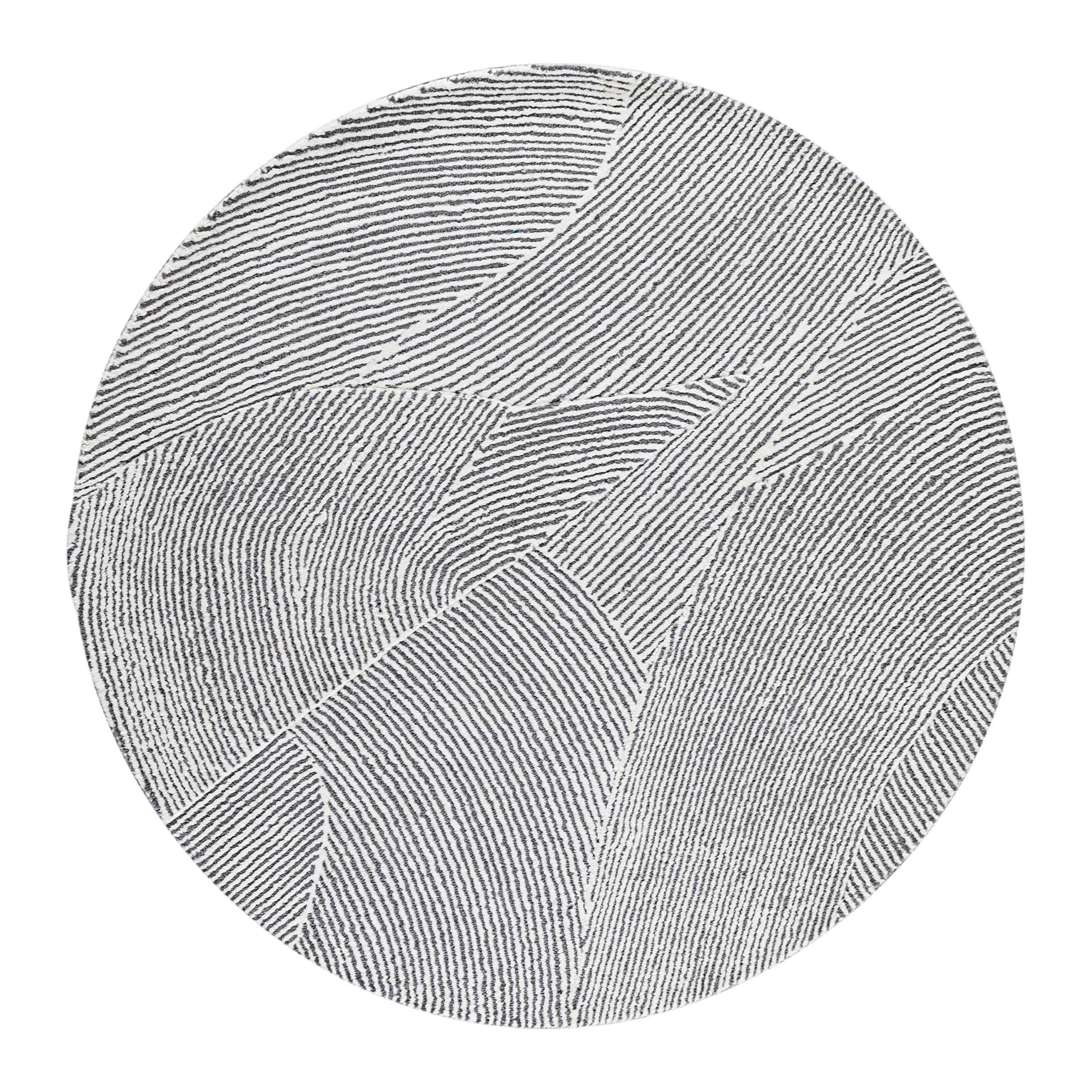 D150 Cm WOOL GREY Rug JH-22740 - Rugs - ebarza Furniture UAE | Shop Modern Furniture in Abu Dhabi & Dubai - مفروشات ايبازرا في الامارات | تسوق اثاث عصري وديكورات مميزة في دبي وابوظبي