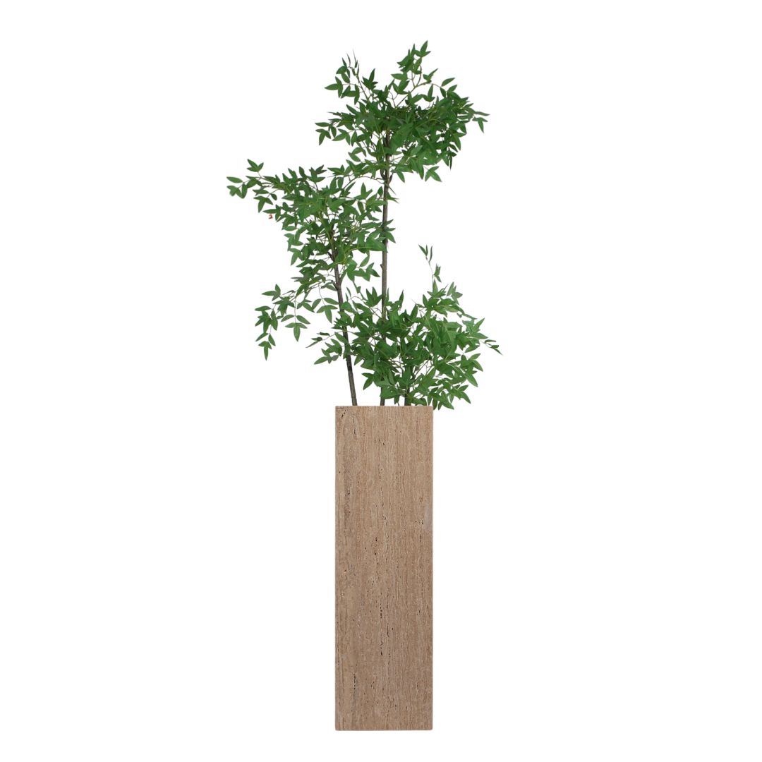 Marble Stand / Planter Box-L T0161 - Beige