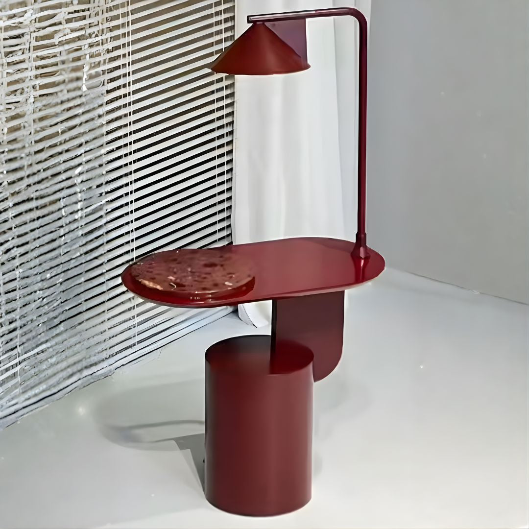 Pre-order 45 Days Delivery Marsala Side Table/Floor Lamp JK-D256 - Bedside Tables - ebarza Furniture UAE | Shop Modern Furniture in Abu Dhabi & Dubai - مفروشات ايبازرا في الامارات | تسوق اثاث عصري وديكورات مميزة في دبي وابوظبي
