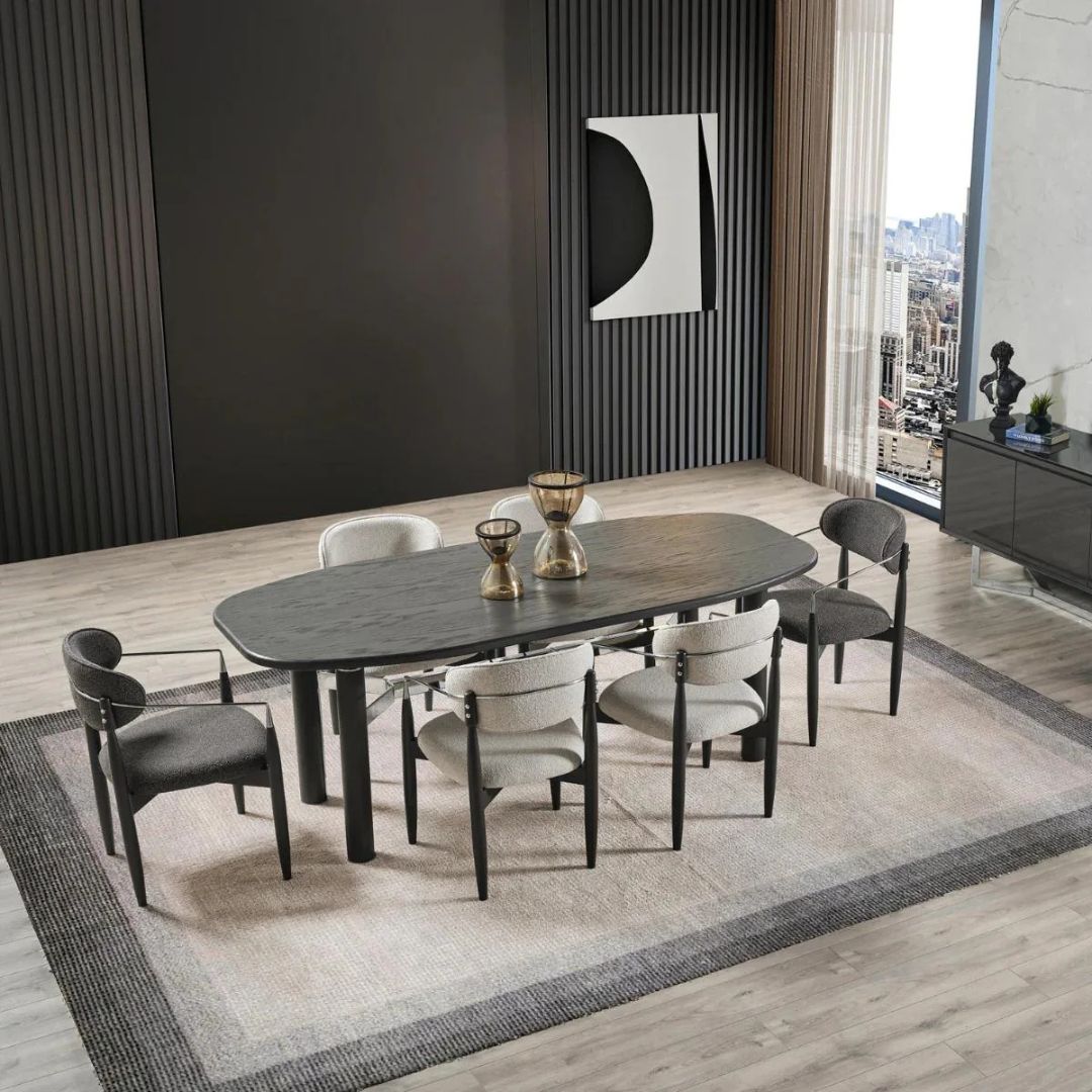 Matera dining chair MT-DC001 -  Chairs - ebarza Furniture UAE | Shop Modern Furniture in Abu Dhabi & Dubai - مفروشات ايبازرا في الامارات | تسوق اثاث عصري وديكورات مميزة في دبي وابوظبي