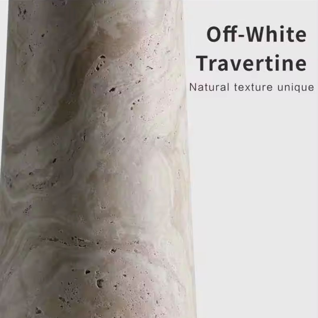 Matt Black Iron And Travertine Table Lamp MT80591-1-240 - Desk/table Lamps - ebarza Furniture UAE | Shop Modern Furniture in Abu Dhabi & Dubai - مفروشات ايبازرا في الامارات | تسوق اثاث عصري وديكورات مميزة في دبي وابوظبي