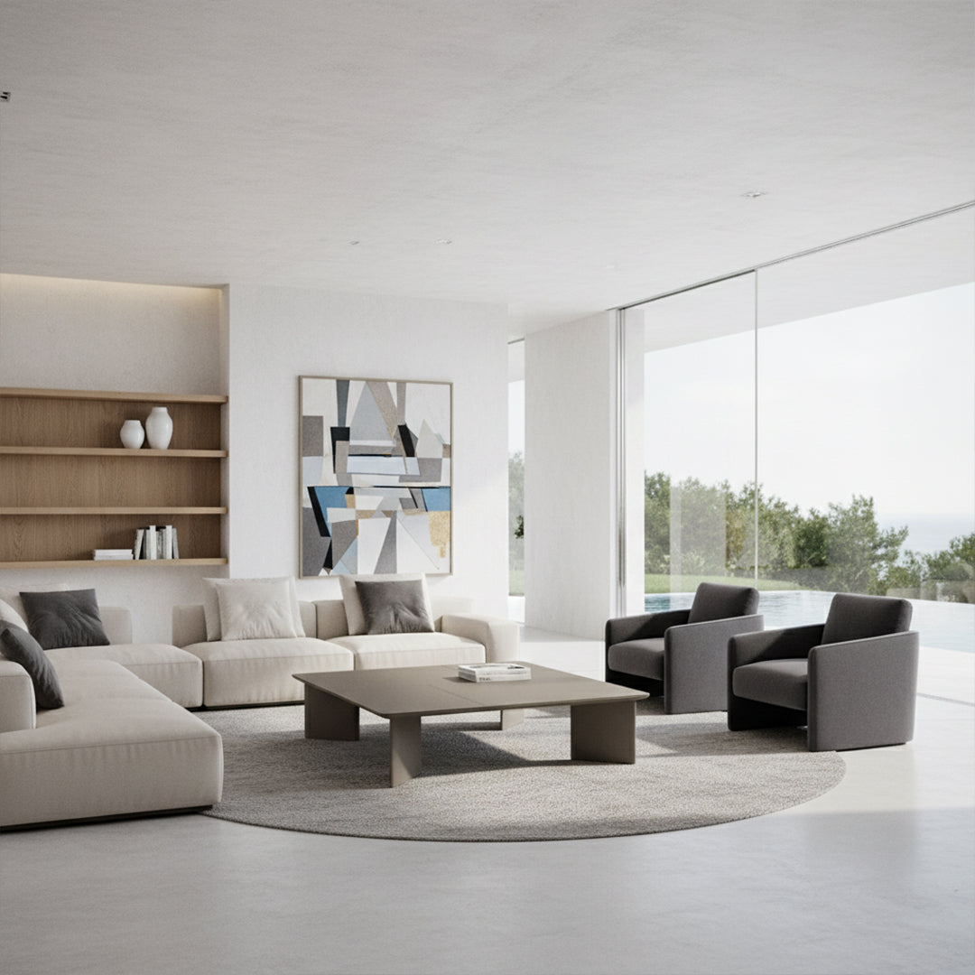 Microfiber Hard Leather Coffee Table CT-251-A - Coffee tables - ebarza Furniture UAE | Shop Modern Furniture in Abu Dhabi & Dubai - مفروشات ايبازرا في الامارات | تسوق اثاث عصري وديكورات مميزة في دبي وابوظبي