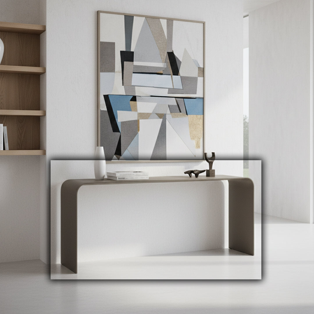 Microfiber Hard Leather Console Table DO-251 - Consoles - ebarza Furniture UAE | Shop Modern Furniture in Abu Dhabi & Dubai - مفروشات ايبازرا في الامارات | تسوق اثاث عصري وديكورات مميزة في دبي وابوظبي