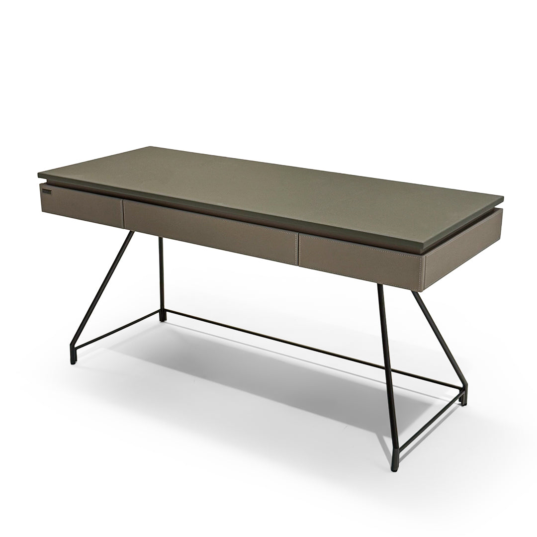 Microfiber Hard Leather Desk OD-258 - Office Desks - ebarza Furniture UAE | Shop Modern Furniture in Abu Dhabi & Dubai - مفروشات ايبازرا في الامارات | تسوق اثاث عصري وديكورات مميزة في دبي وابوظبي