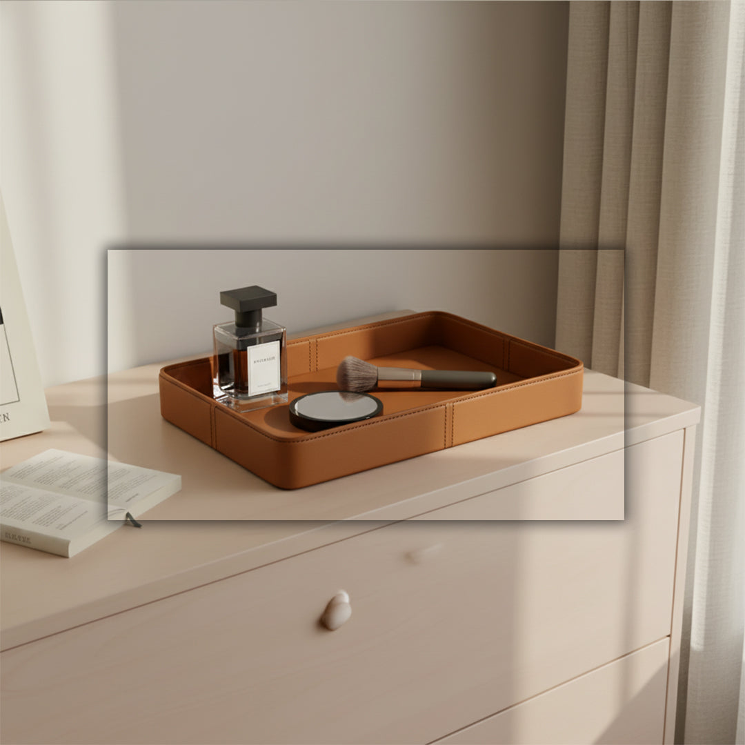 Microfiber Hard Leather Tray 202B-TR - Trays - ebarza Furniture UAE | Shop Modern Furniture in Abu Dhabi & Dubai - مفروشات ايبازرا في الامارات | تسوق اثاث عصري وديكورات مميزة في دبي وابوظبي