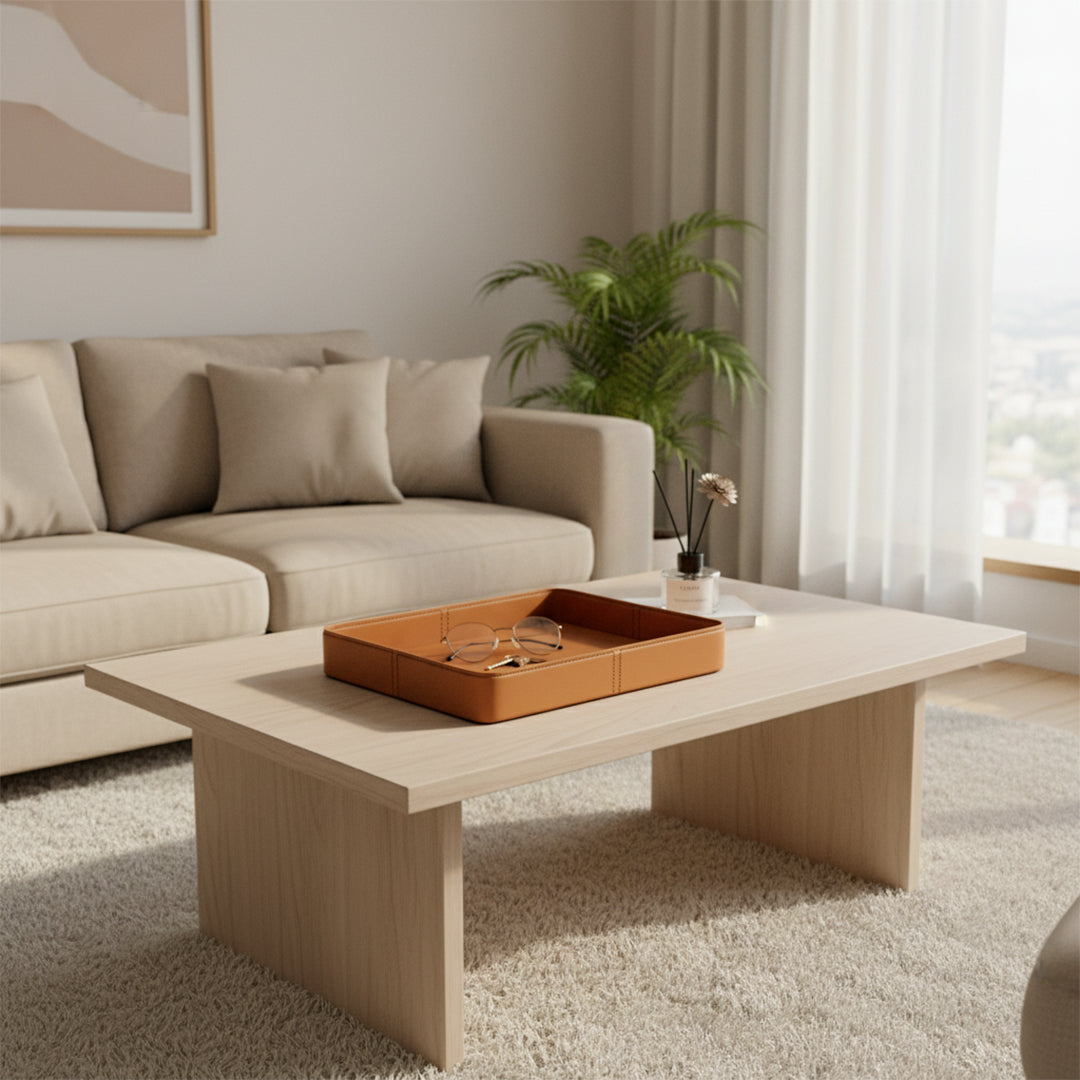 Microfiber Hard Leather Tray 202B-TR - Trays - ebarza Furniture UAE | Shop Modern Furniture in Abu Dhabi & Dubai - مفروشات ايبازرا في الامارات | تسوق اثاث عصري وديكورات مميزة في دبي وابوظبي