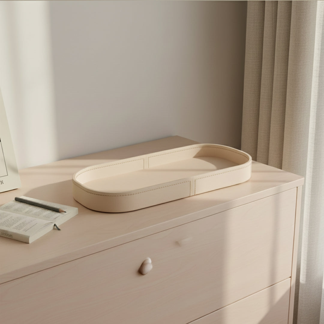 Microfiber Hard Leather Tray TR-252-Q - Trays - ebarza Furniture UAE | Shop Modern Furniture in Abu Dhabi & Dubai - مفروشات ايبازرا في الامارات | تسوق اثاث عصري وديكورات مميزة في دبي وابوظبي