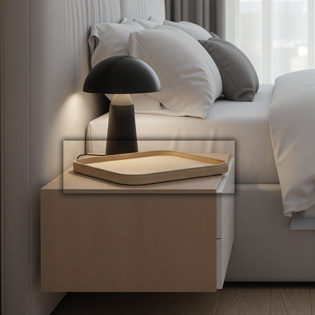 Microfiber Hard Leather Tray TR-256-Q - Trays - ebarza Furniture UAE | Shop Modern Furniture in Abu Dhabi & Dubai - مفروشات ايبازرا في الامارات | تسوق اثاث عصري وديكورات مميزة في دبي وابوظبي