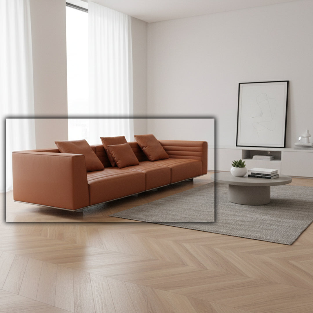 Microfiber Leather 3 seater Sofa ISF-2127/2 YY0871-5#