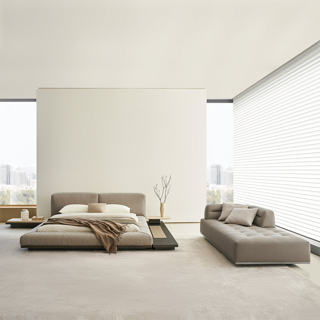 Pre-order 120 Days Delivery Miya King Size Bed - AMBO-C80251 - Bedsteads - ebarza Furniture UAE | Shop Modern Furniture in Abu Dhabi & Dubai - مفروشات ايبازرا في الامارات | تسوق اثاث عصري وديكورات مميزة في دبي وابوظبي