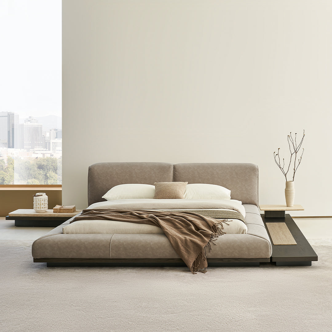 Pre-order 120 Days Delivery Miya King Size Bed - AMBO-C80251 -  Bedsteads - ebarza Furniture UAE | Shop Modern Furniture in Abu Dhabi & Dubai - مفروشات ايبازرا في الامارات | تسوق اثاث عصري وديكورات مميزة في دبي وابوظبي