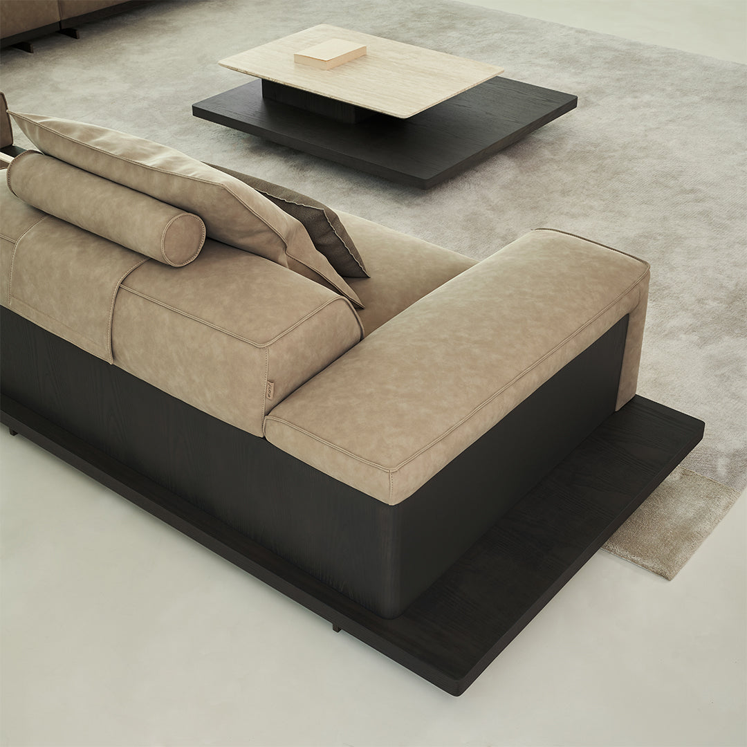 Miya Travertine Coffee Table - BMBO-BJ80350Y - Coffee tables - ebarza Furniture UAE | Shop Modern Furniture in Abu Dhabi & Dubai - مفروشات ايبازرا في الامارات | تسوق اثاث عصري وديكورات مميزة في دبي وابوظبي