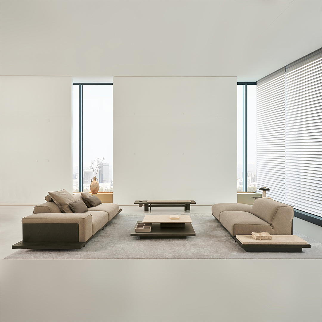 Miya Travertine Side Table - BMBO-BJ80350Y(CUS) -  Side Tables - ebarza Furniture UAE | Shop Modern Furniture in Abu Dhabi & Dubai - مفروشات ايبازرا في الامارات | تسوق اثاث عصري وديكورات مميزة في دبي وابوظبي