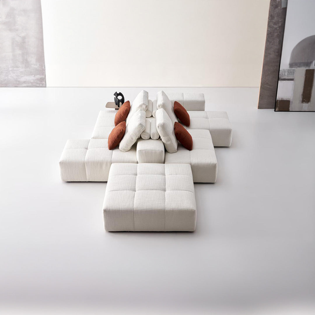 120x120 Puzzle Modular Square Sofa - SF080 - Sofas - ebarza Furniture UAE | Shop Modern Furniture in Abu Dhabi & Dubai - مفروشات ايبازرا في الامارات | تسوق اثاث عصري وديكورات مميزة في دبي وابوظبي