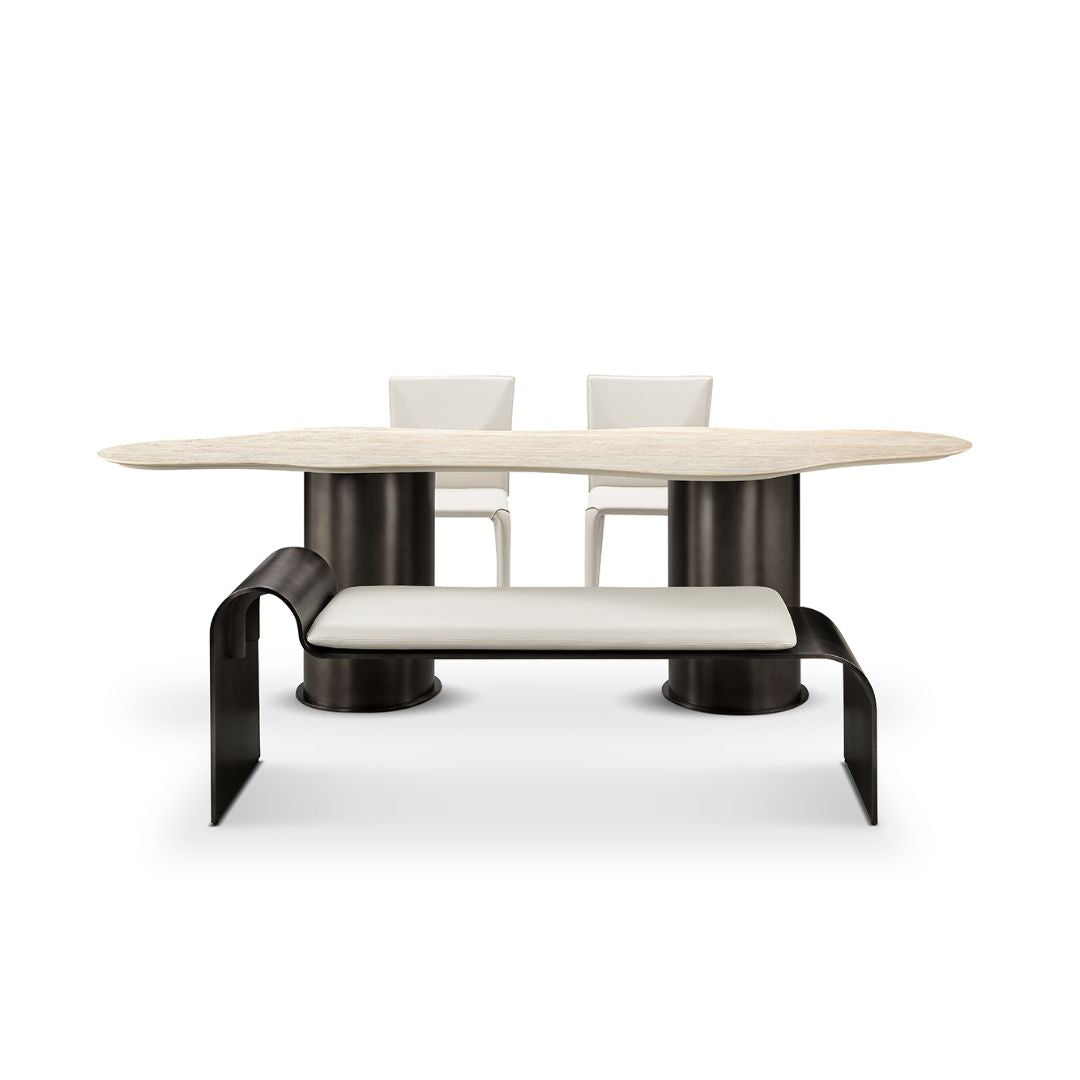 Pre-order 75 Days Delivery Nappa Bench DJ988-1 - Benches - ebarza Furniture UAE | Shop Modern Furniture in Abu Dhabi & Dubai - مفروشات ايبازرا في الامارات | تسوق اثاث عصري وديكورات مميزة في دبي وابوظبي