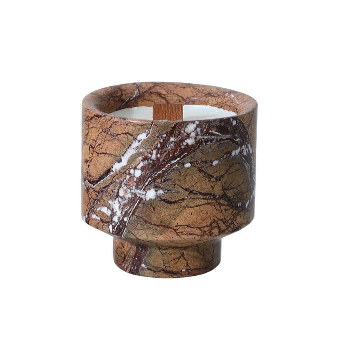 Wilderness Natural Stone Candle Cup - FF-T25012 - Candles - ebarza Furniture UAE | Shop Modern Furniture in Abu Dhabi & Dubai - مفروشات ايبازرا في الامارات | تسوق اثاث عصري وديكورات مميزة في دبي وابوظبي