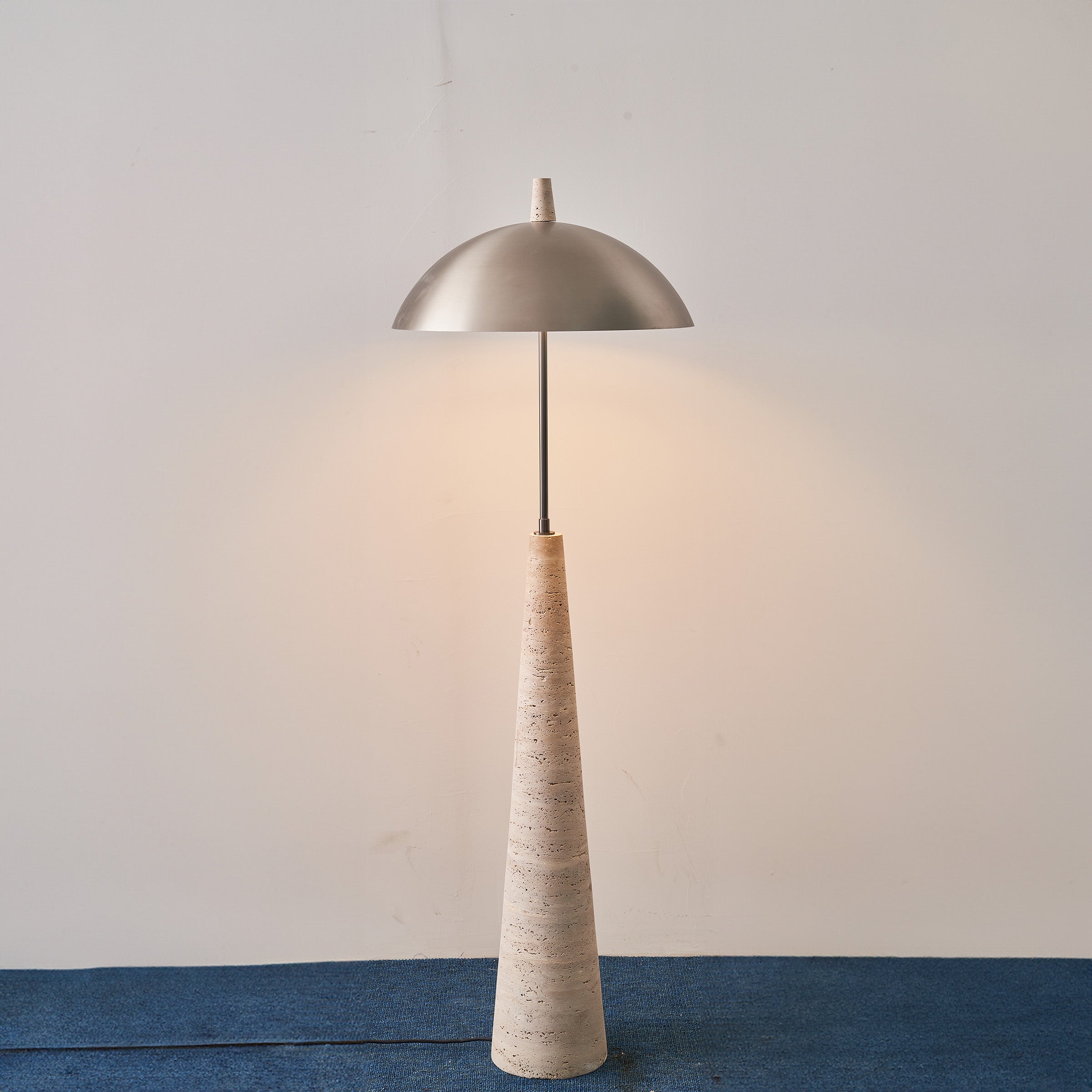 Natural Travertine Floor Lamp JA-015F - Floor Lamps - ebarza Furniture UAE | Shop Modern Furniture in Abu Dhabi & Dubai - مفروشات ايبازرا في الامارات | تسوق اثاث عصري وديكورات مميزة في دبي وابوظبي